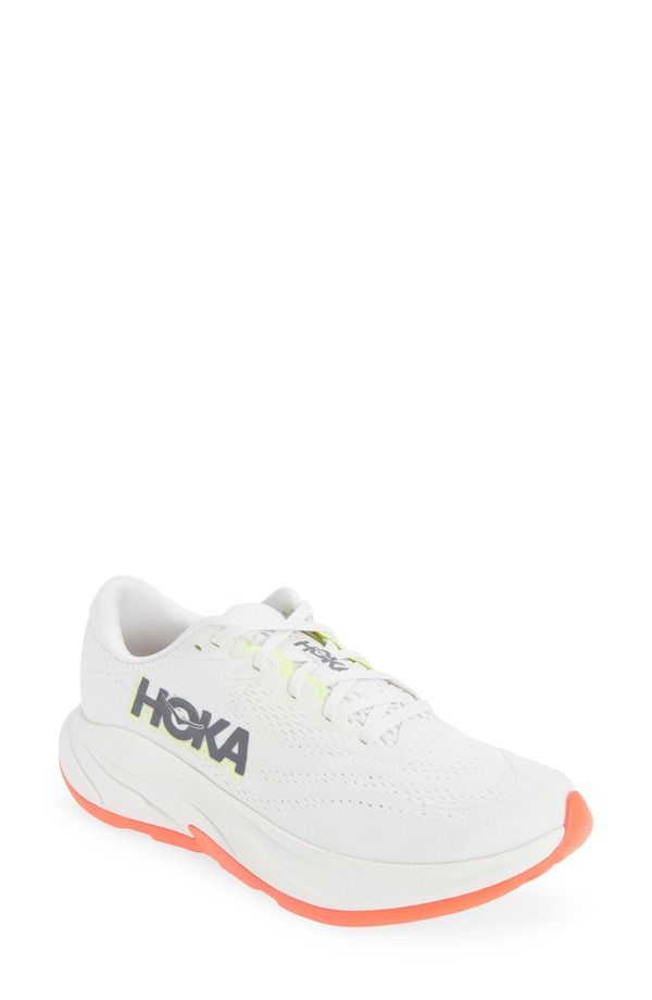 ホカオネオネ レディース シューズ スニーカー HOKA Rincon 4 Running Shoe Frost Neon Yuzu