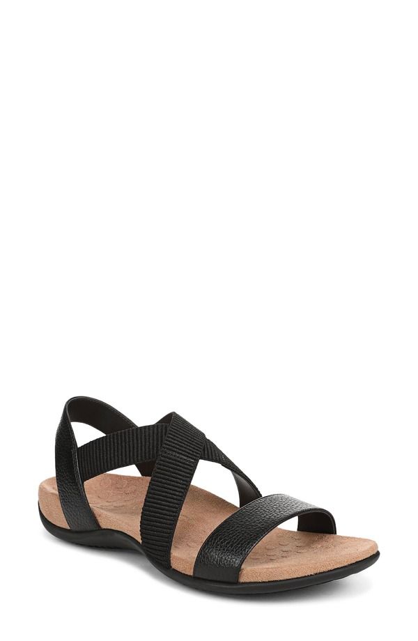 バイオニック レディース シューズ ヒール サンダル Vionic Raina Slingback Sandal Black ブラック