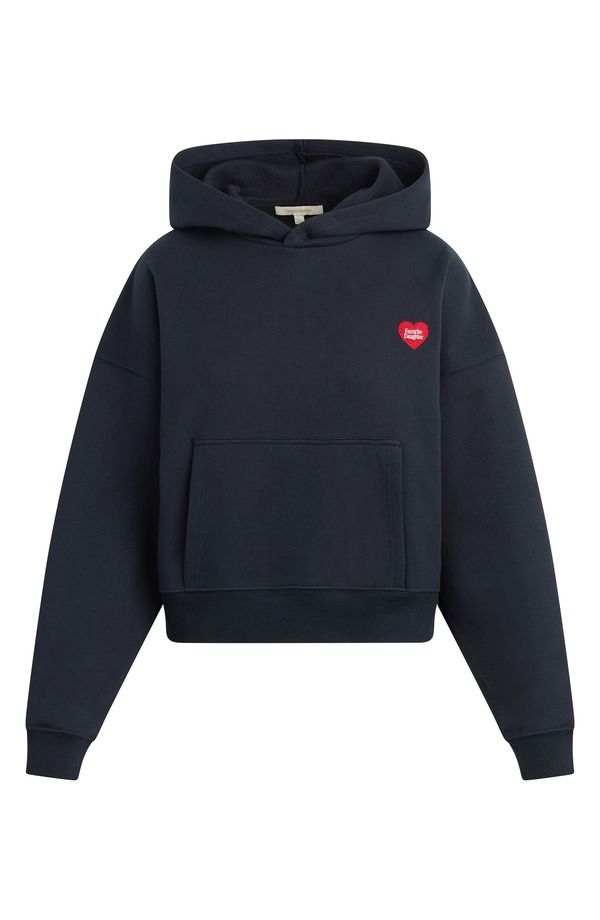 フェイバリット ドーター レディース アウター パーカー・スウェット ロゴ Favorite Daughter Heart Logo Hoodie Navy ネイビー