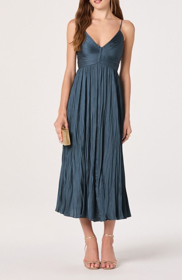 アストール レディース トップス ワンピース ミディ ASTR the Label Maeve Midi Dress Dark Teal ティール