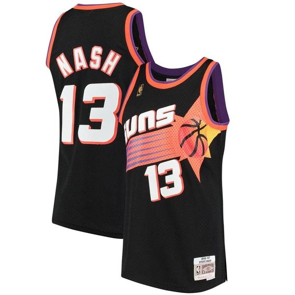 ミッチェルネス メンズ トップス シャツ ジャージー Mens Mitchell Nessteve Nash Black Phoenix Suns 199697 Hardwood Classicswingman Jersey Black ブラック