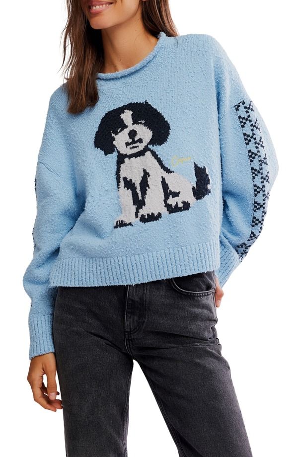 フリーピープル レディース アウター パーカー・スウェット セーター コットン Free People Story Book Cotton Blend Sweater Clear Skies Combo