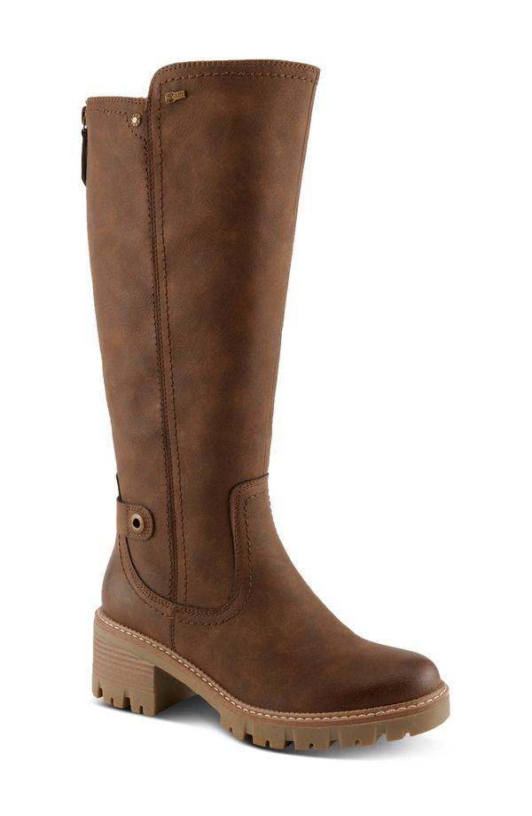 スプリングステップ レディース シューズ ブーツ・レインブーツ Spring Step Lexis Wateresistant Knee High Boot Brown ブラウン