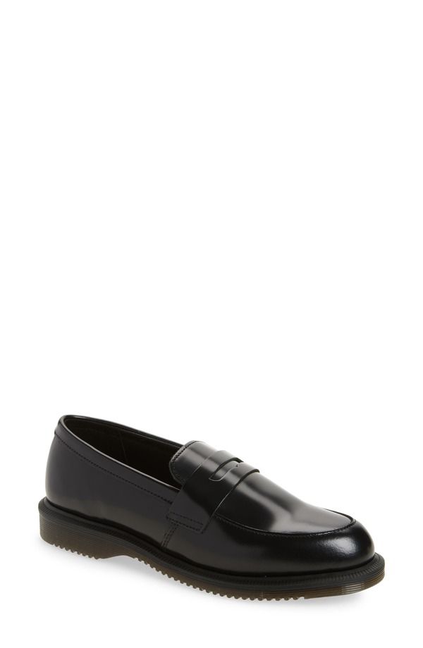 ドクターマーチン レディース シューズ スリッポン・ローファー Dr Martens Temara Penny Loafer Black ブラック