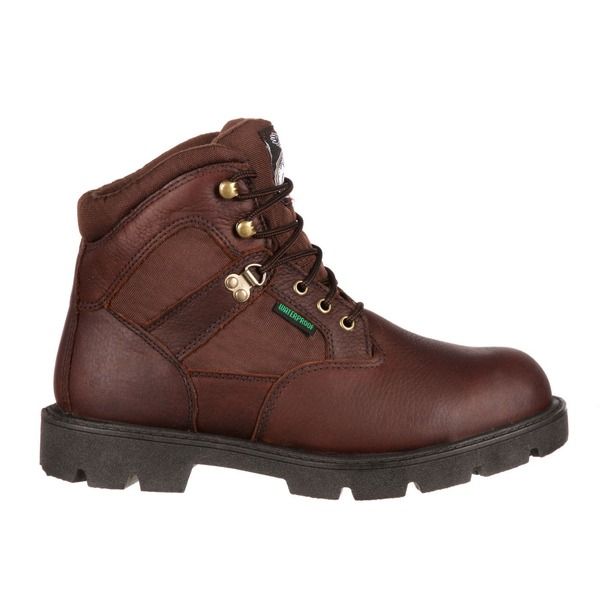 ジョージブーツ メンズ シューズ ブーツ・レインブーツ Tシャツ Georgia Boot Homeland Steel Toe Waterproof Work Boot Brown ブラウン