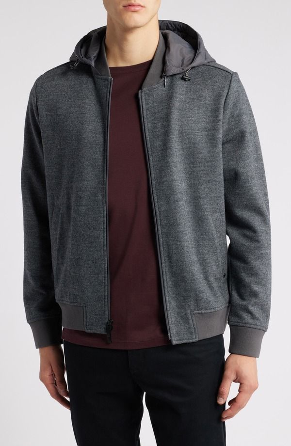 ロバートバラケット メンズ アウター パーカー・スウェット フーデッドジャケット Robert Barakett Laureate BB Hooded Jacket Grey グレー