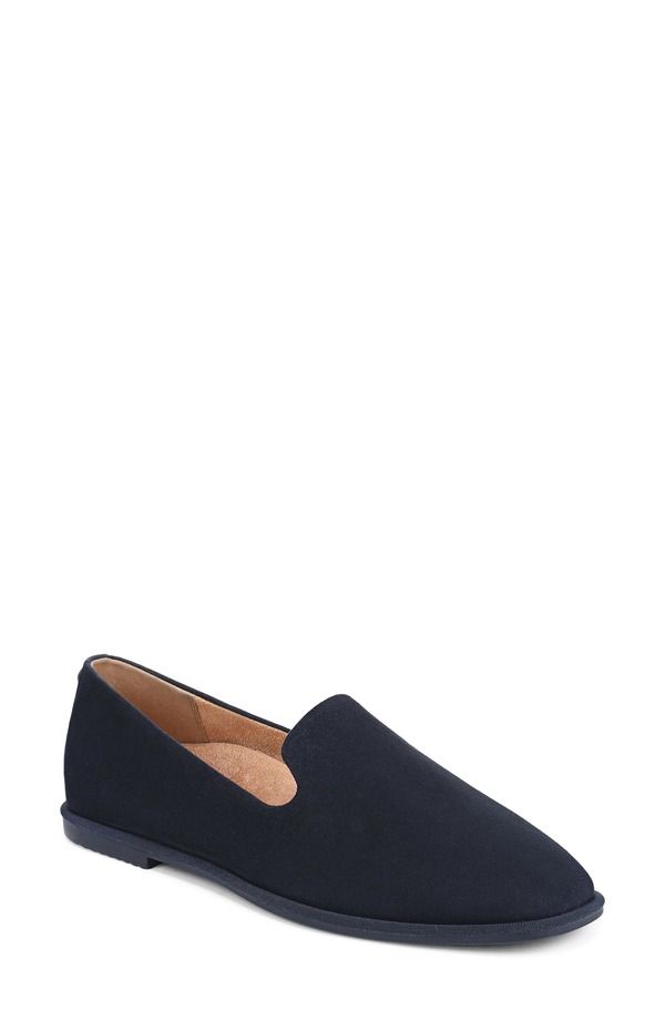 バイオニック レディース シューズ スリッポン・ローファー Vionic Willa 20 Flat Midnight Navy ネイビー