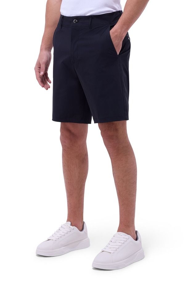 ブガッチ メンズ ボトムス ハーフパンツ・ショーツ ショートパンツ Bugatchi Theo Tech Shorts Black ブラック