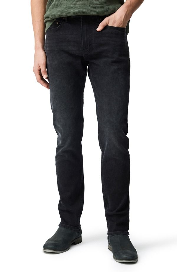 ロッドアンドグン メンズ ボトムス デニムパンツ コットン ジーンズ Rodd Gunn Lyell Tapered Stretch Cotton Jeans Used Black ブラック