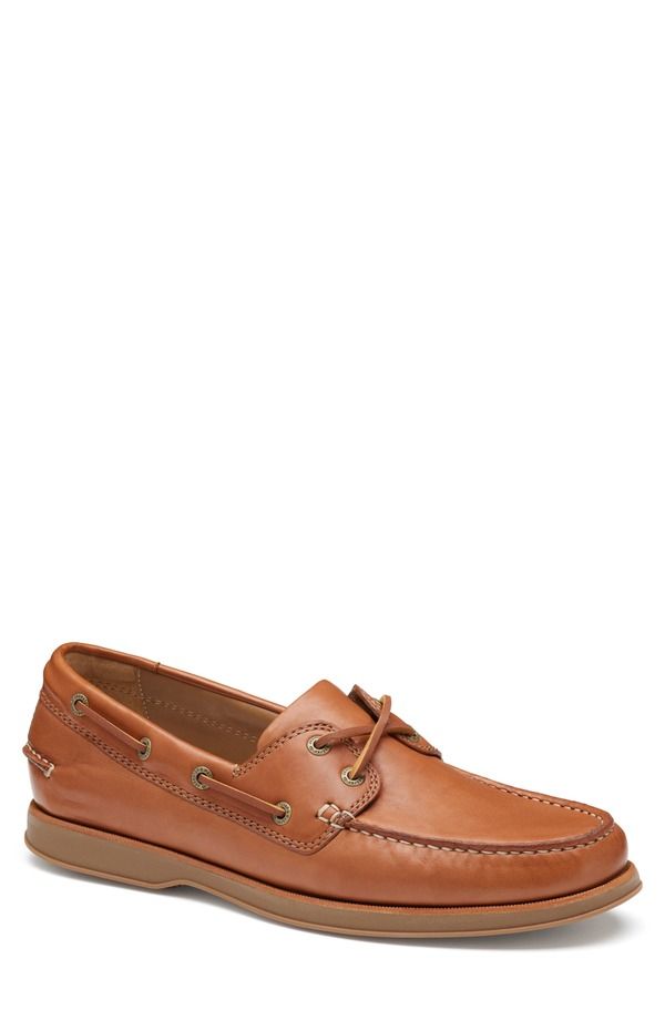 ジョンストンアンドマーフィー メンズ シューズ スリッポン・ローファー Johnston Murphy Monaco Boat Shoe Tan Sheepskin タン