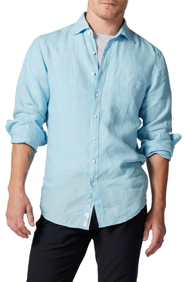 ロッドアンドグン メンズ トップス シャツ リネン Rodd Gunn Coromandel ButtonUp Linen Shirt Inlet