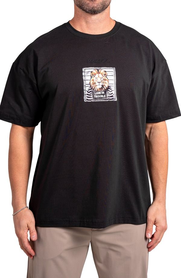 マセオ メンズ トップス Tシャツ コットン グラフィック Maceoo Ascension Trouble Appliqu Cotton Graphic TShirt Black ブラック 29,120円