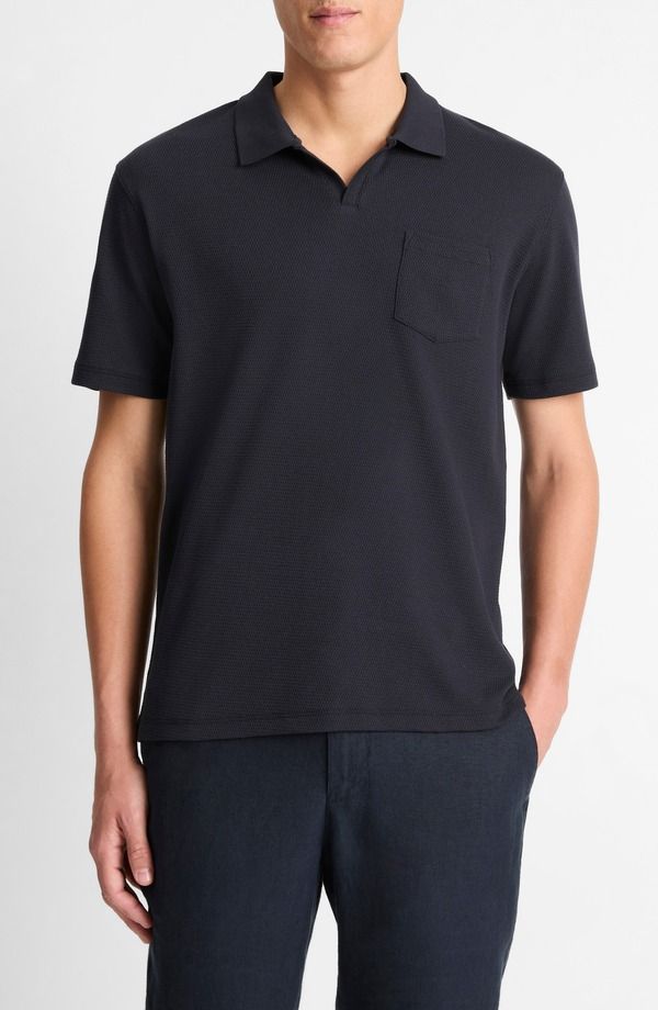 ヴィンス メンズ トップス ポロシャツ Vince Johnny Collar Polo Coastal