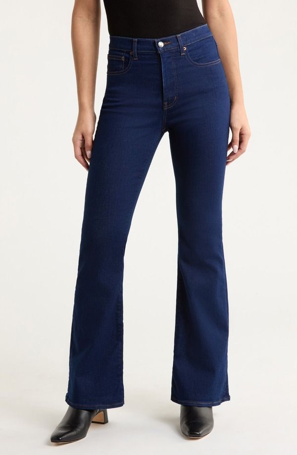 メイドウェル レディース ボトムス デニムパンツ ハイウエスト ジーンズ Madewell The Stretchigh Waist Flare Jeans Rinse Wash