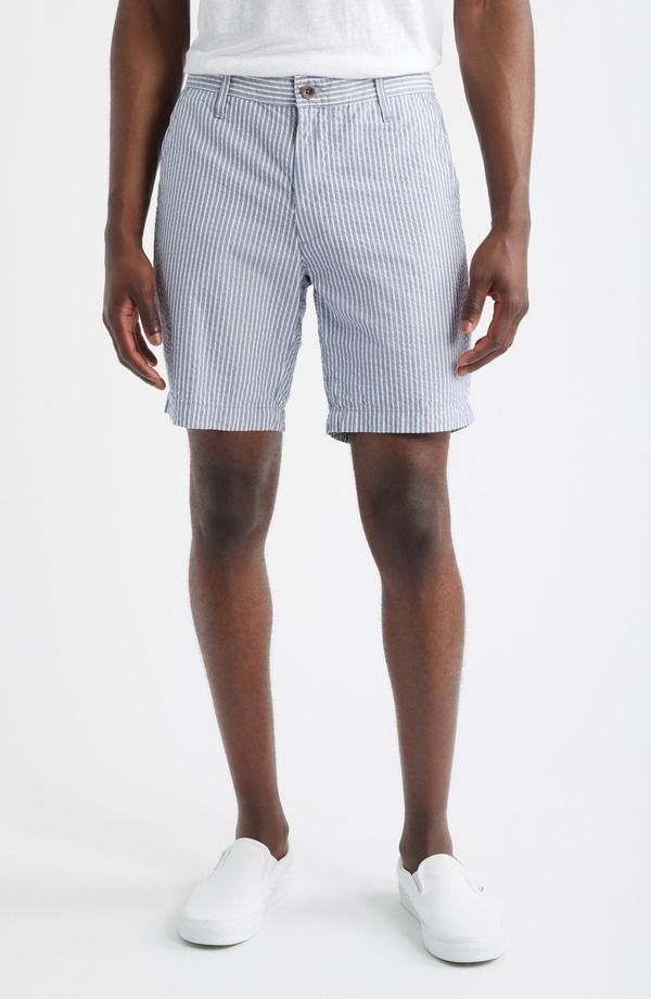 エージー メンズ ボトムス ハーフパンツ・ショーツ ショートパンツ AG Wanderer Stripe Chino Shorts Paradise Cove ストライプ