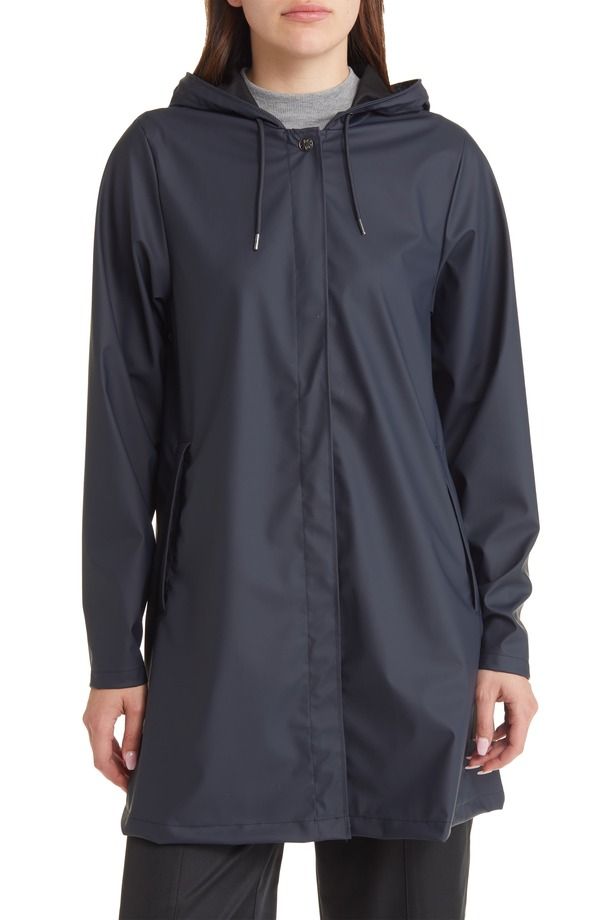 レインズ レディース アウター ジャケット・ブルゾン A ライン Rains Waterproof ALine Rain Jacket Navy ネイビー