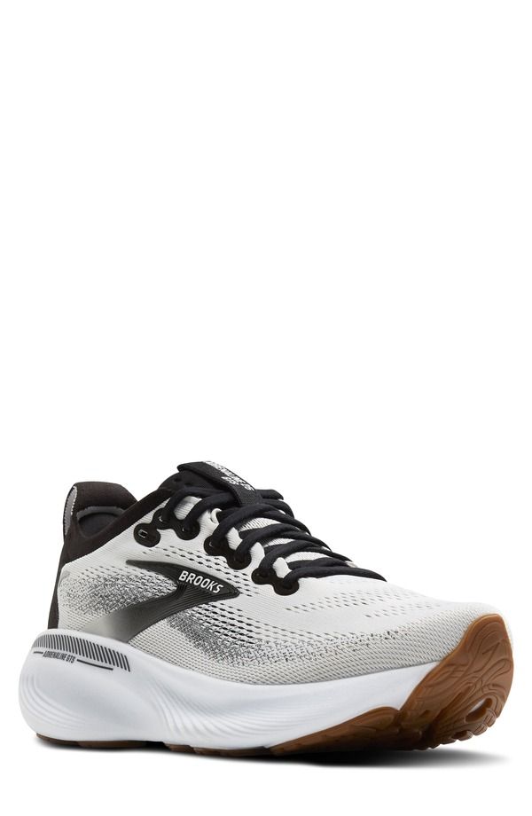 ブルックス メンズ シューズ スニーカー Brooks Adrenaline GTS 25 Running Shoe White Black White ホワイト