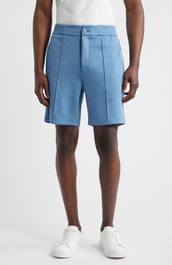 ブガッチ メンズ ボトムス ハーフパンツ・ショーツ ショートパンツ Bugatchi Softouch Pintuck Shorts Peacock