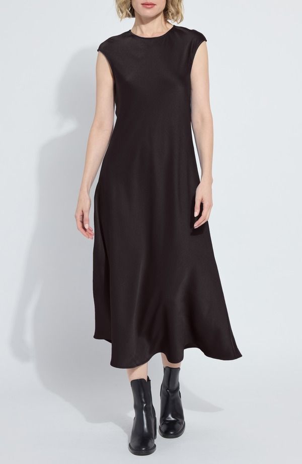 リジー レディース トップス ワンピース ミディ サテン Lysse Silvana Bias Cut Stretch Satin Midi Dress Doublespresso