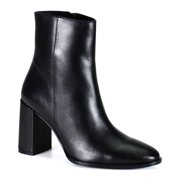 ディバトゥルー レディース シューズ ブーツ・レインブーツ アンクル レザー Diba True TRAV LER Sleek Leather Ankle Bootie Black ブラック