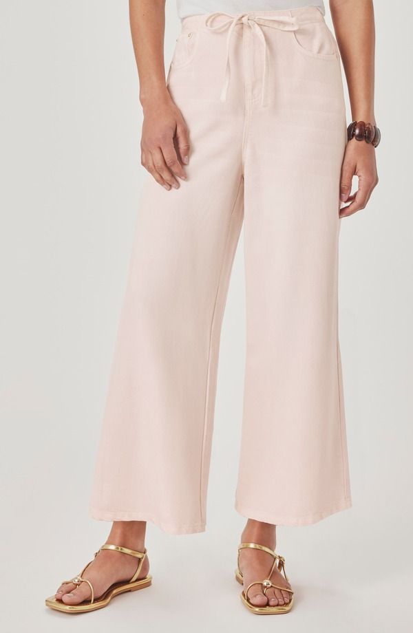 スプレンディット レディース ボトムス カジュアルパンツ ワイドレッグ ジーンズ Splendid Lounge Wide Leg Crop Jeans Rose Petal Pink ピンク