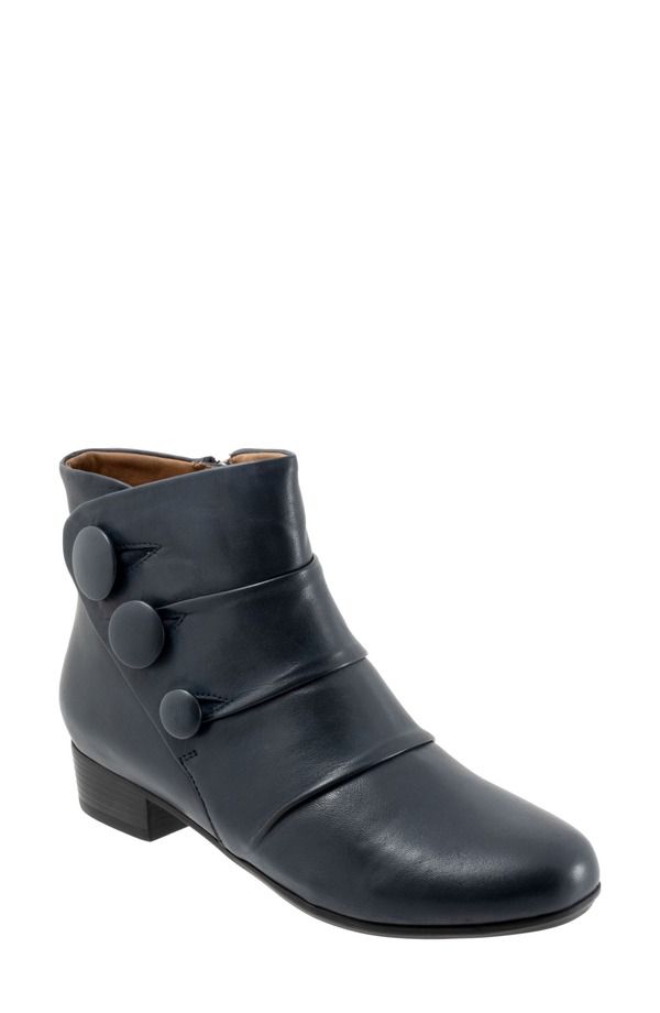 トロッターズ レディース シューズ ブーツ・レインブーツ Trotters Mila Bootie Navy ネイビー