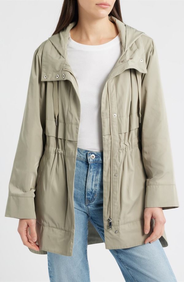 サムエデルマン レディース アウター ジャケット・ブルゾン フーデッドジャケット Sam Edelman Hooded Jacket Sage セージ