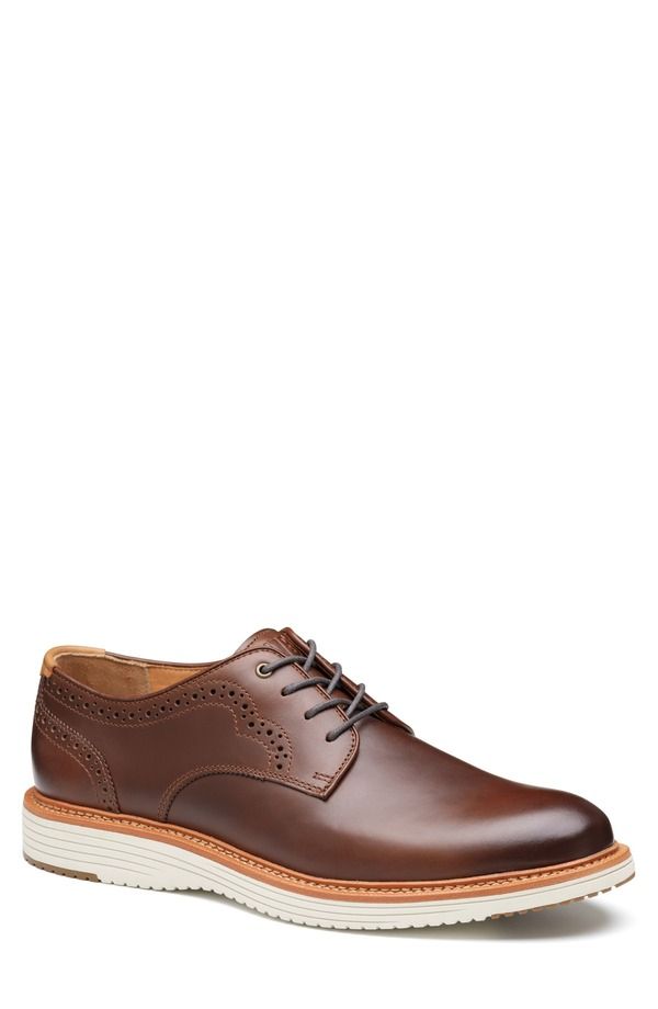 ジョンストンアンドマーフィー メンズ シューズ ダービー Johnston Murphy Upton 175th Plain Toe Derby Tan Oiled American Full Grain タン