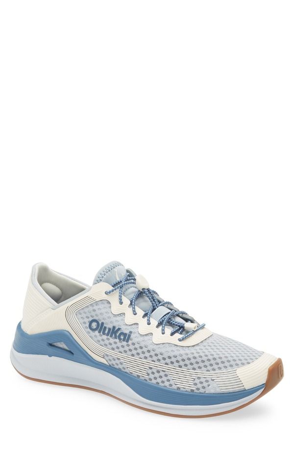 オルカイ メンズ シューズ スニーカー OluKai Ahi Sneaker Blue Pearl White Sand ホワイト