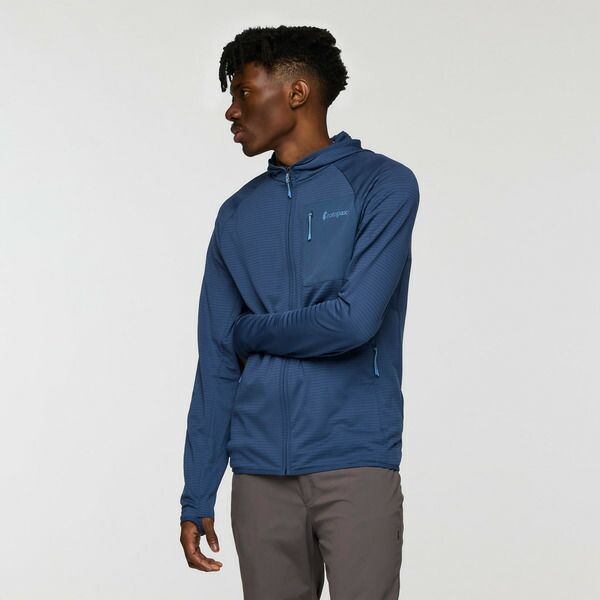 コートパクシー メンズ アウター ジャケット・ブルゾン フーデッドジャケット フリース Cotopaxi Otero Fleece FullZip Hooded Jacket Mens Deep Sea
