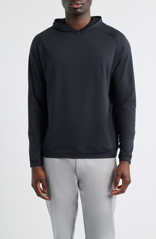 ピーター・ミラー メンズ アウター パーカー・スウェット Peter Millar Pine Performance Hoodie Black ブラック