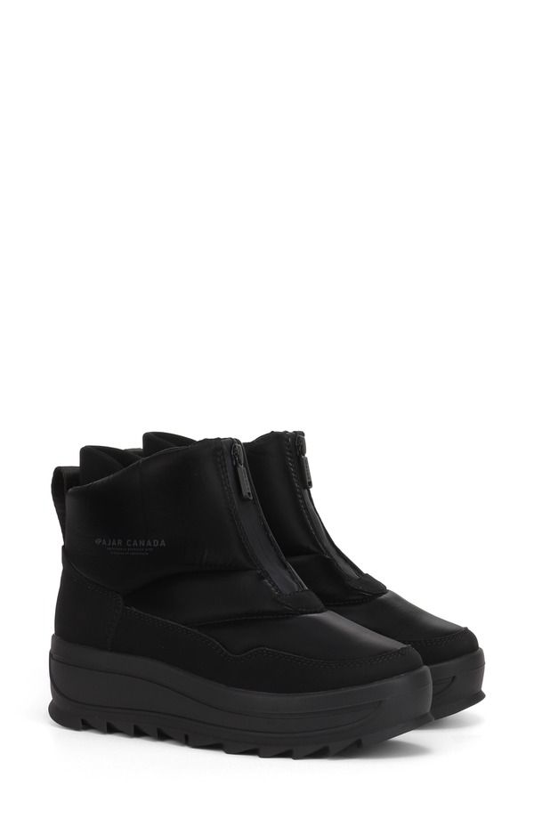 パジャール レディース シューズ ブーツ・レインブーツ プラットフォーム アンクル Pajar Gala Front Zip Waterproof Platform Ankle Bootie Black ブラック