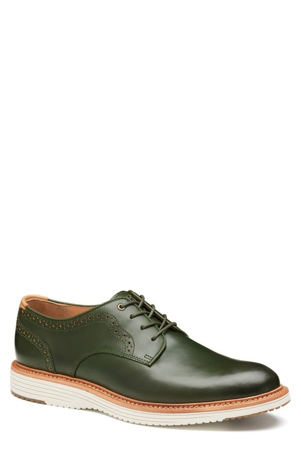 ジョンストンアンドマーフィー メンズ シューズ ダービー Johnston Murphy Upton 175th Plain Toe Derby Olive Oiled Full Grain オリーブ