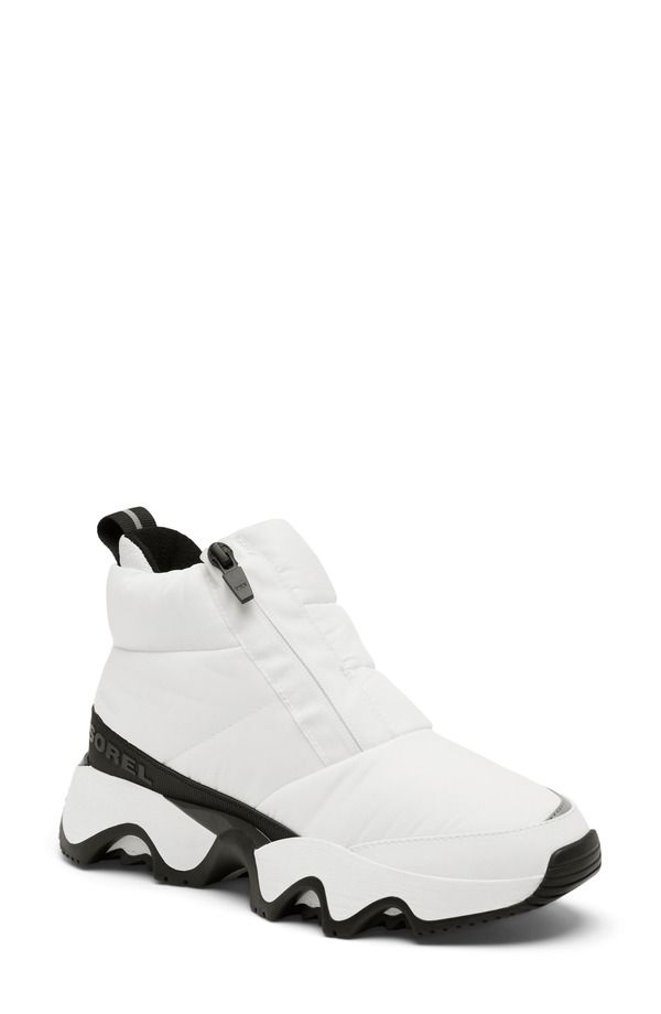 ソレル レディース シューズ ブーツ・レインブーツ SOREL Kinetic Impact Waterproof Zip Bootie Sea Salt Black ブラック