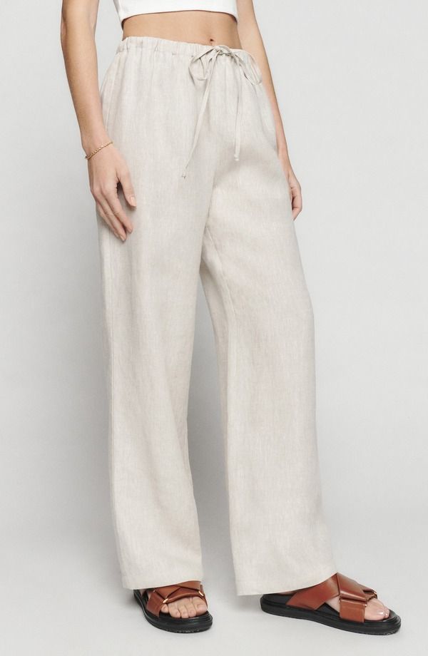 リフォーメーション レディース ボトムス レギンス パンツ Reformation Olina Tie Waist Pants Oatmeal オートミール