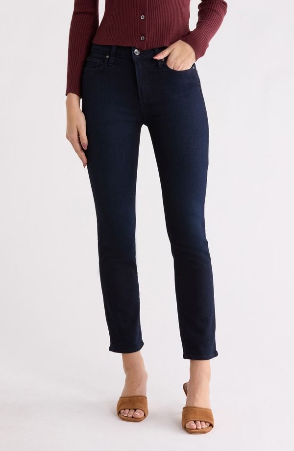 ペイジ レディース ボトムス デニムパンツ ストレート ハイウエスト アンクル ジーンズ PAIGE Cindy High Waist Ankle Straight Leg Jeans Thames