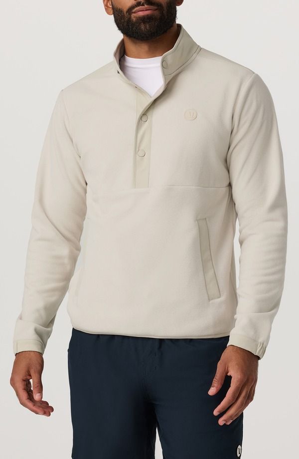 ビュオーリ メンズ アウター パーカー・スウェット フリース Vuori Half Snap Waterepellent Fleece Pullover Mushroom