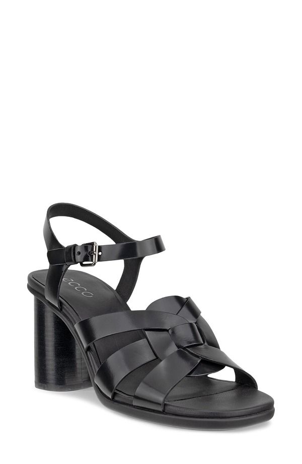 エコー レディース シューズ ヒール サンダル ECCO Sculpted Alba Block Heel Sandal Black ブラック