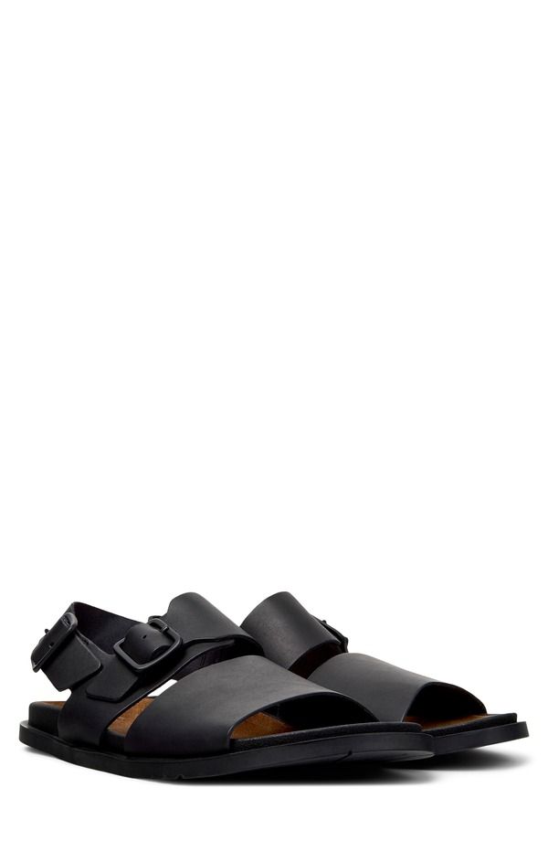 カンペール メンズ シューズ サンダル Camper Lluc Two Strap Sandal Black ブラック