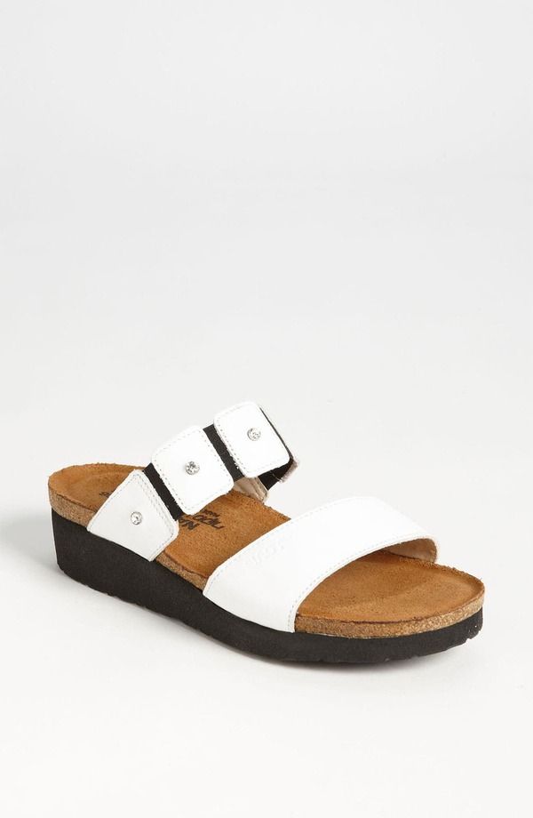 ナオト レディース シューズ ヒール サンダル Naot Ashley Sandal White Leather ホワイト