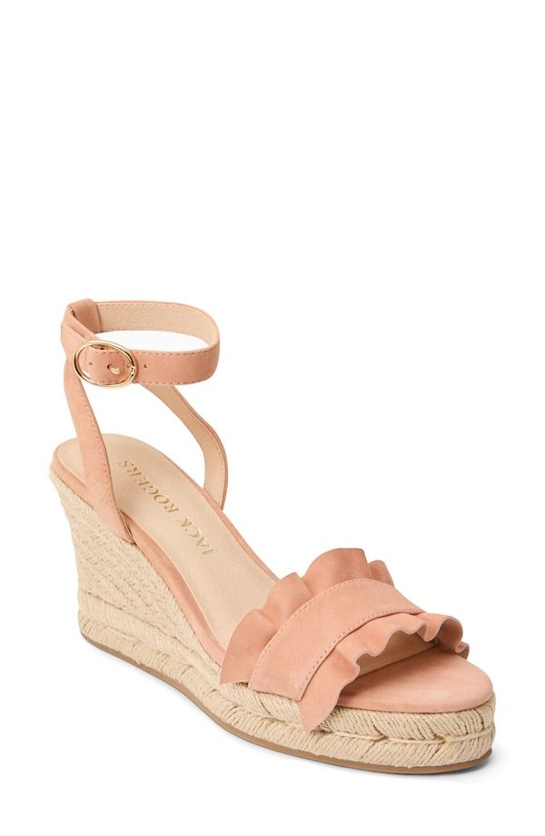 ジャックロジャース レディース シューズ サンダル プラットフォーム フリル アンクル Jack Rogers Rozette Rufflespadrille Ankle Straplatform Wedge Sandal Toast