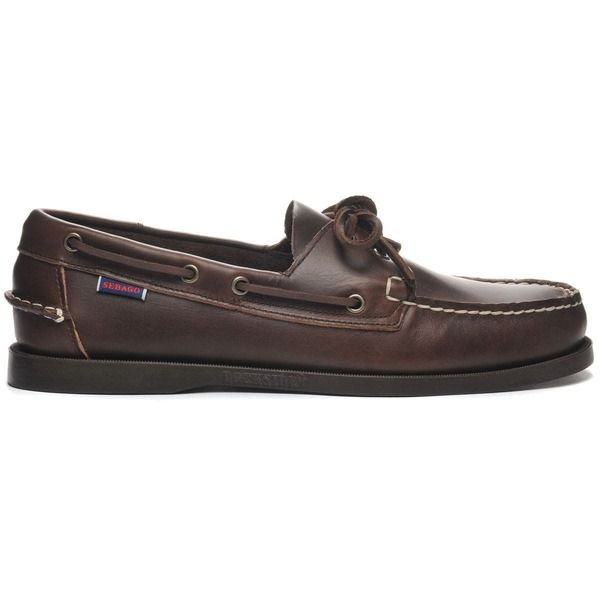 セバゴ メンズ シューズ スリッポン・ローファー Sebago Portland Waxed Boat Shoes Dark BrownGum ブラウン