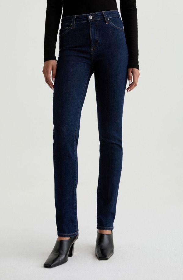 エージー レディース ボトムス デニムパンツ ストレート ジーンズ AG Mari Extended Slim Straight Leg Jeans Modern Indigo インディゴ