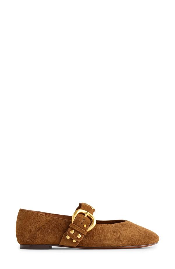 メイドウェル レディース シューズ パンプス Madewell Remy Stud Mary Jane Flat Dried Acorn
