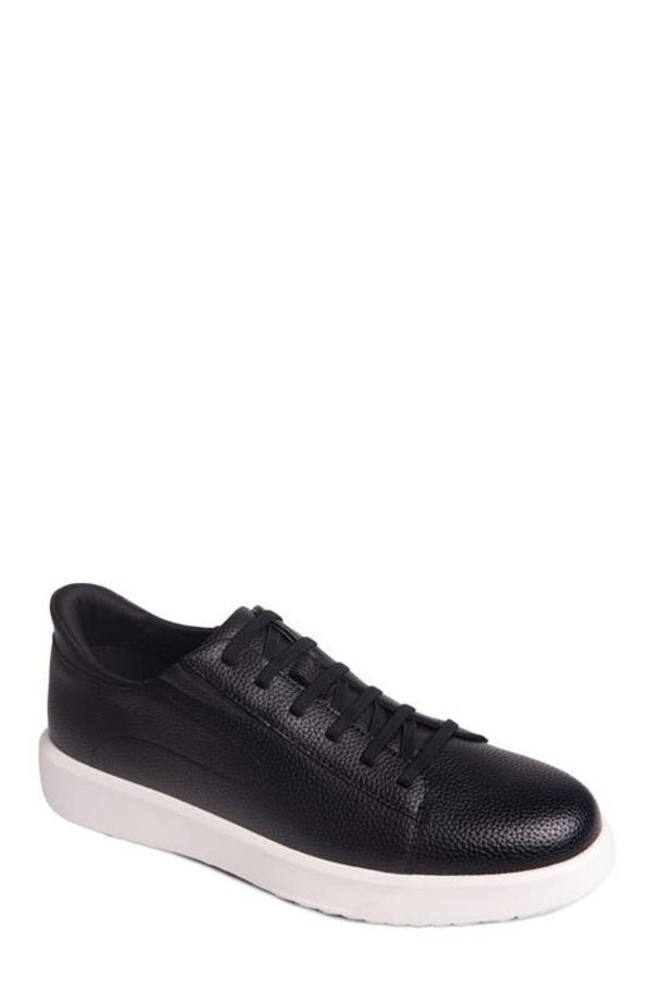 マークジョセフニューヨーク メンズ シューズ スニーカー レザー Marc Joseph New York River St HandsFree Slip On Technology Leather Fashion Sneakers Black Grainy