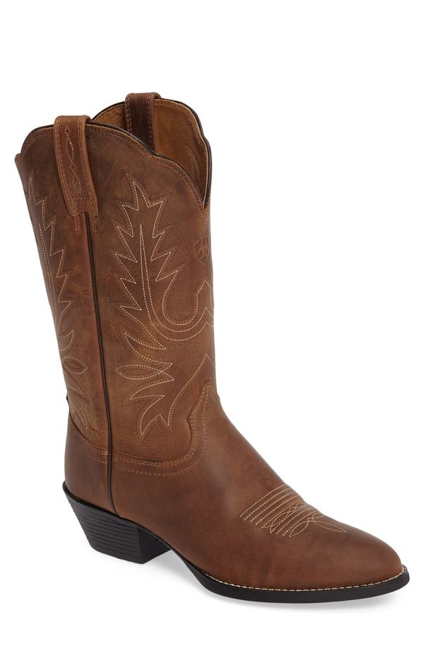アリアト レディース シューズ ブーツ・レインブーツ Ariat Heritage Western RToe Boot Distressed Brown Leather ブラウン