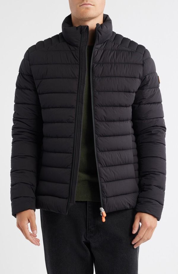 セイブ ザ ダック メンズ アウター ジャケット・ブルゾン キルティング Save The Duck Ari Wateresistant Quilted Puffer Jacket Black ブラック