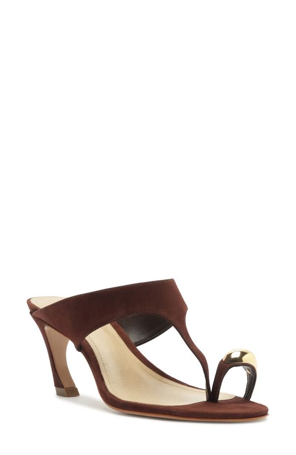 シュッツ レディース シューズ ヒール サンダル Schutz Maisie br Kitten Heel Slide Sandal Chestnut Brown ブラウン