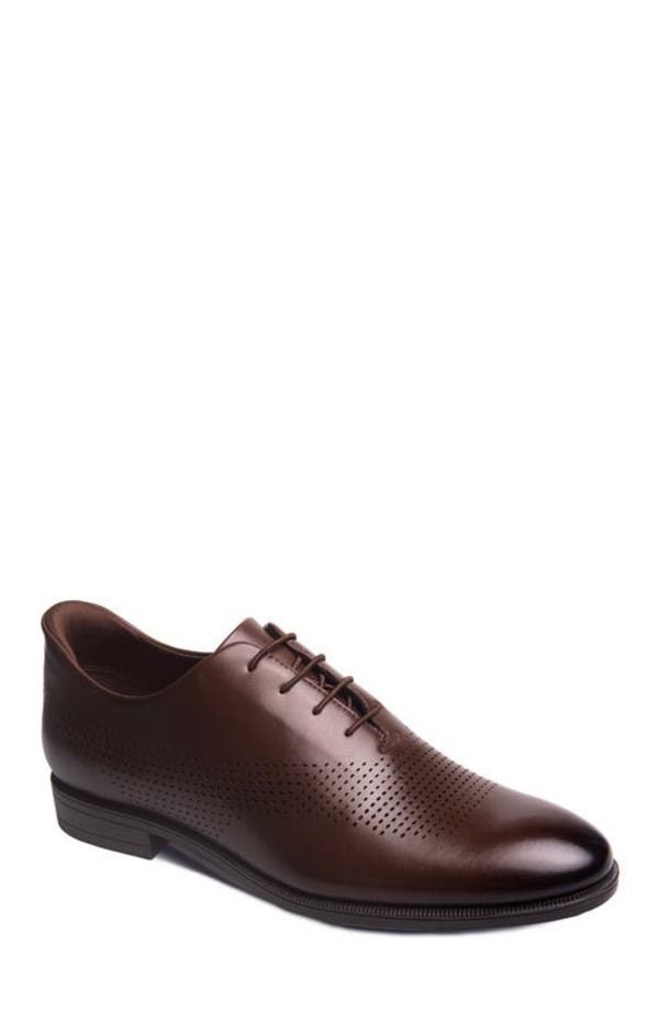 マークジョセフニューヨーク メンズ シューズ オックスフォード Marc Joseph New York East Road HandsFree Slip On Technology Perforatedress Oxfords Brownapa Leathe