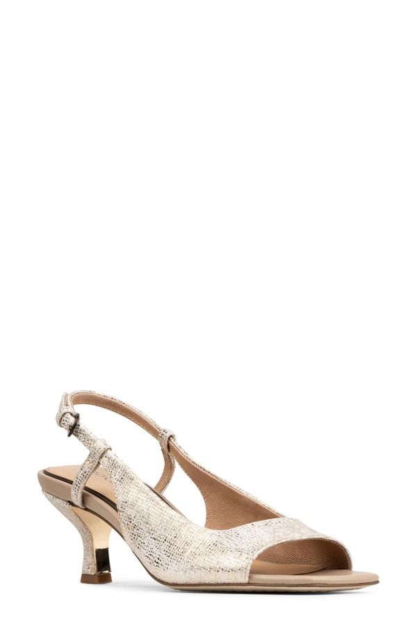 ドナルドプリネール レディース シューズ ヒール サンダル Donald Pliner Grinn Peep Toe Slingback Sandal Camel キャメル